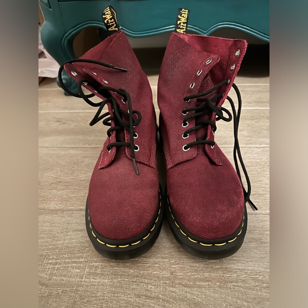 Red glitter Dr. Martens - like new !